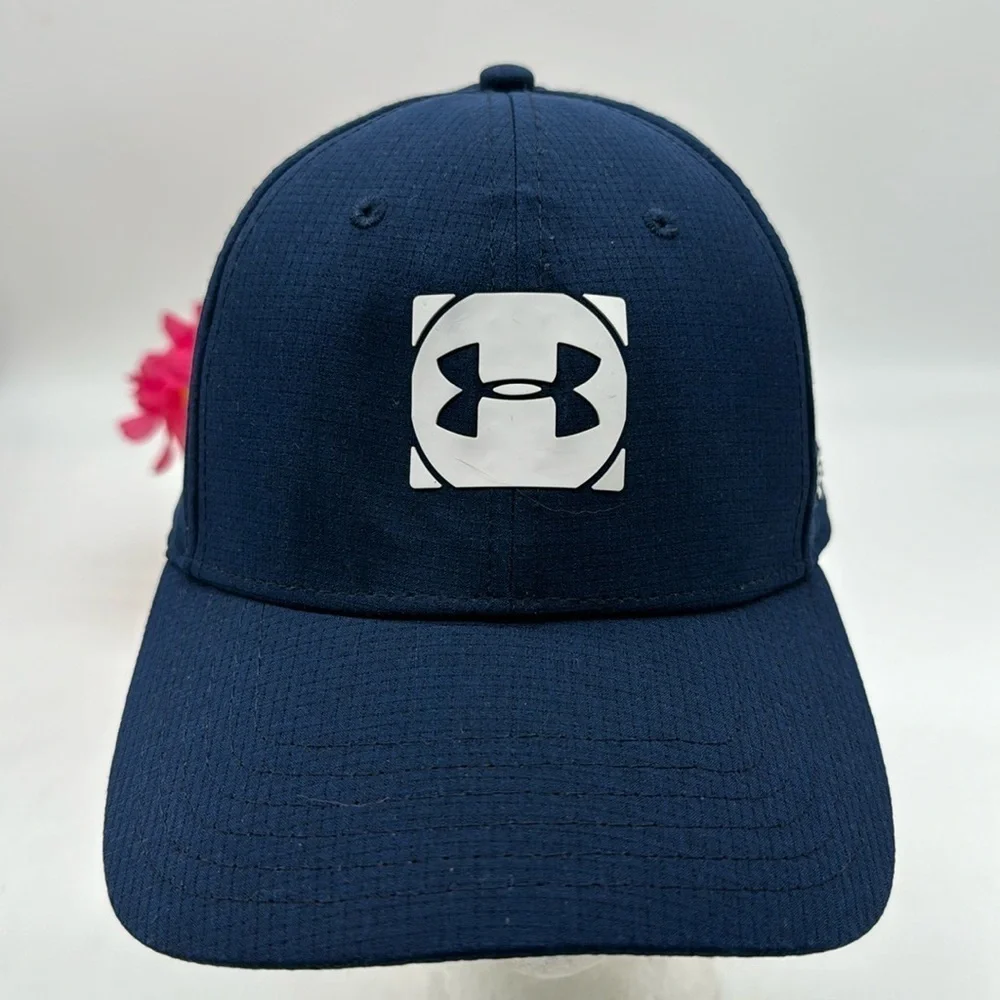 Under Armour Golf Blue White Dry Fit Hat HT6144H